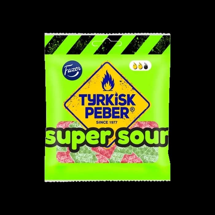 Fazer Tyrkisk Peber Super Sour 80g