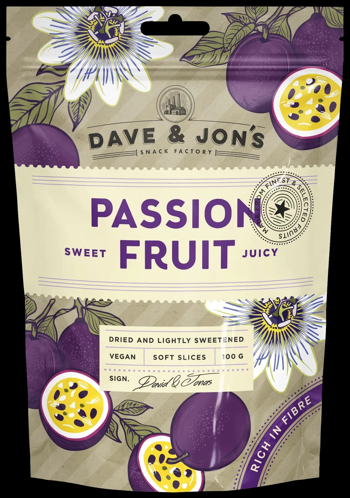 Dave & Jon's Torkad Passionsfrukt