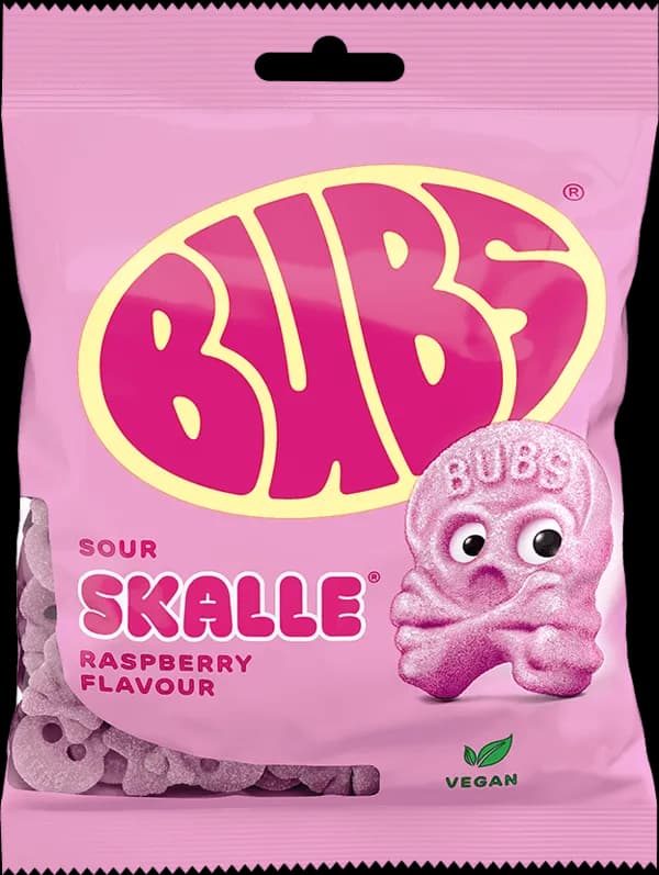 BUBS Raspberry Skalle 90g