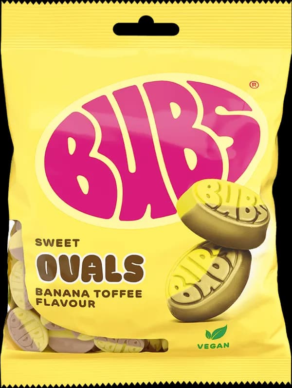 BUBS Banana Toffee Ovals 90g