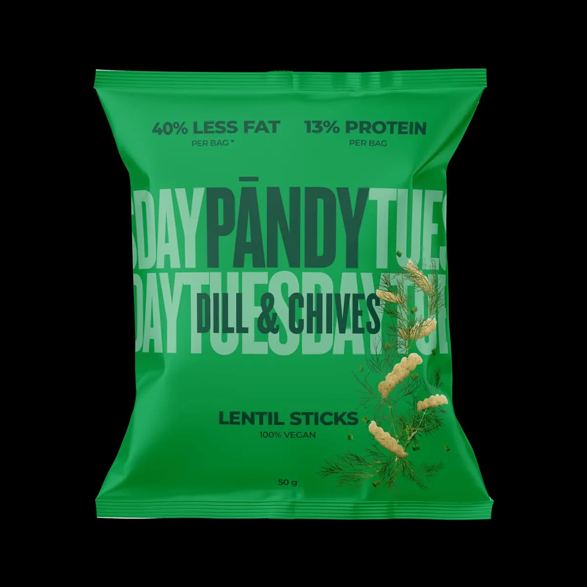 Pändy Lentil Sticks Dill & Chive 50g