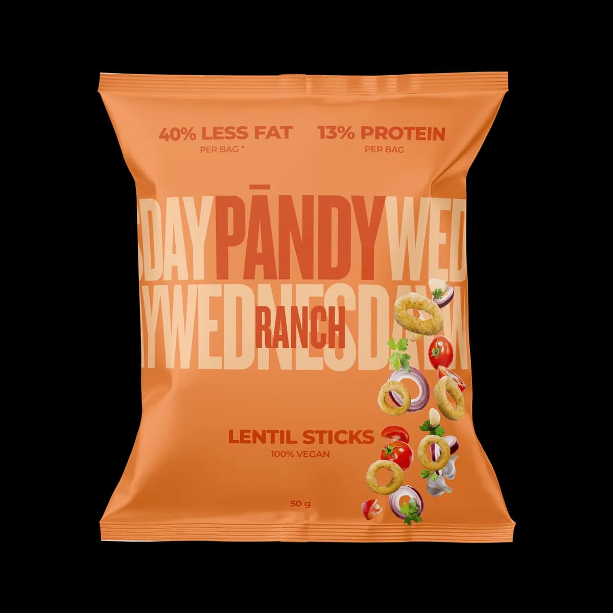 Pändy Lentil Rings Ranch 50g