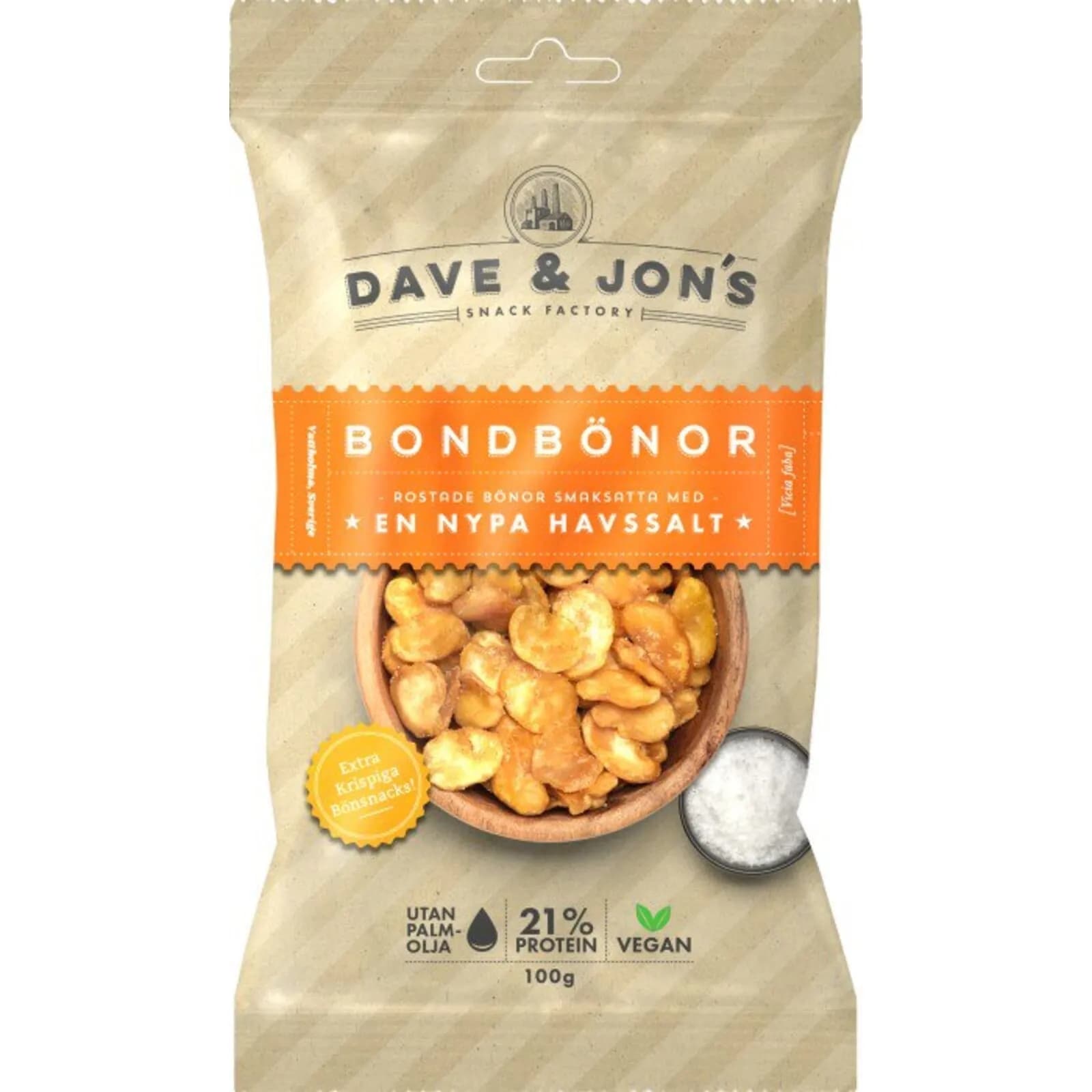 Dave & Jon's Rostade Bondbönor Havssalt