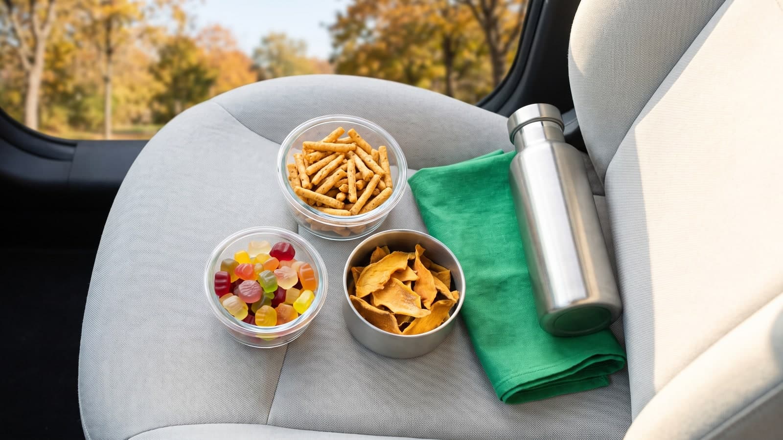 Snacks till bilresan som inte kladdar ner baksätet