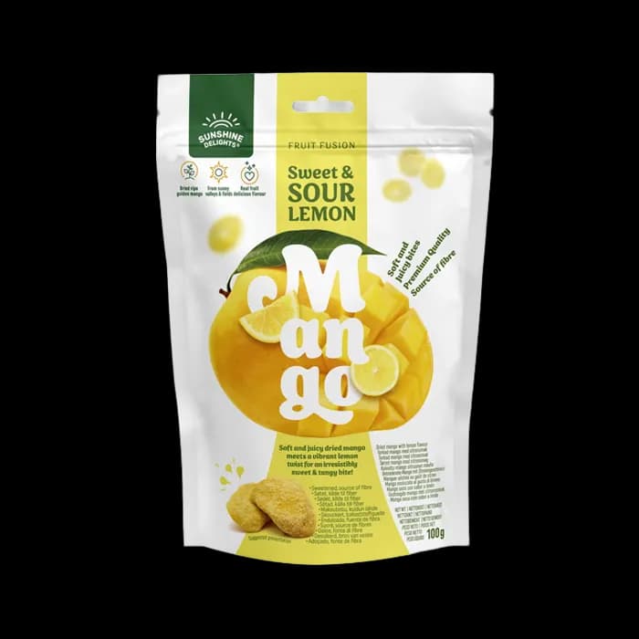 Sunshine Delights Fruit Fusion Sweet & Sour Lemon Mango (100 g)
