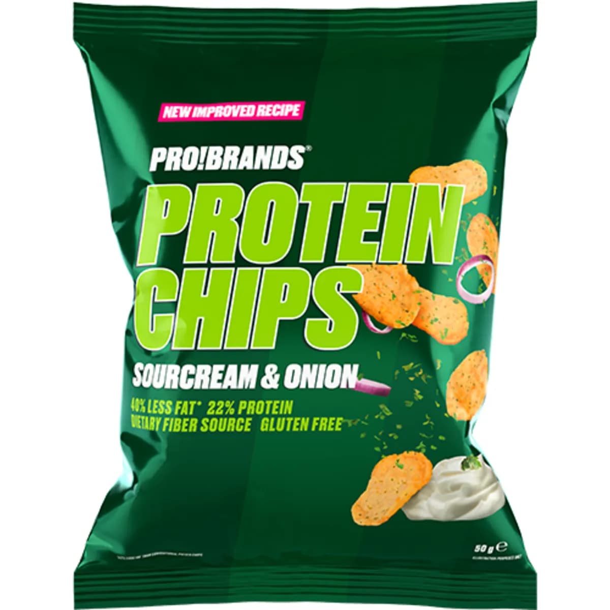 ProteinPro Protein Chips Sour Cream & Onion 50g