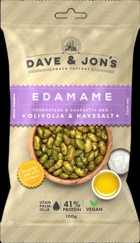 Dave & Jon's Rostade Edamame Olivolja & Havssalt
