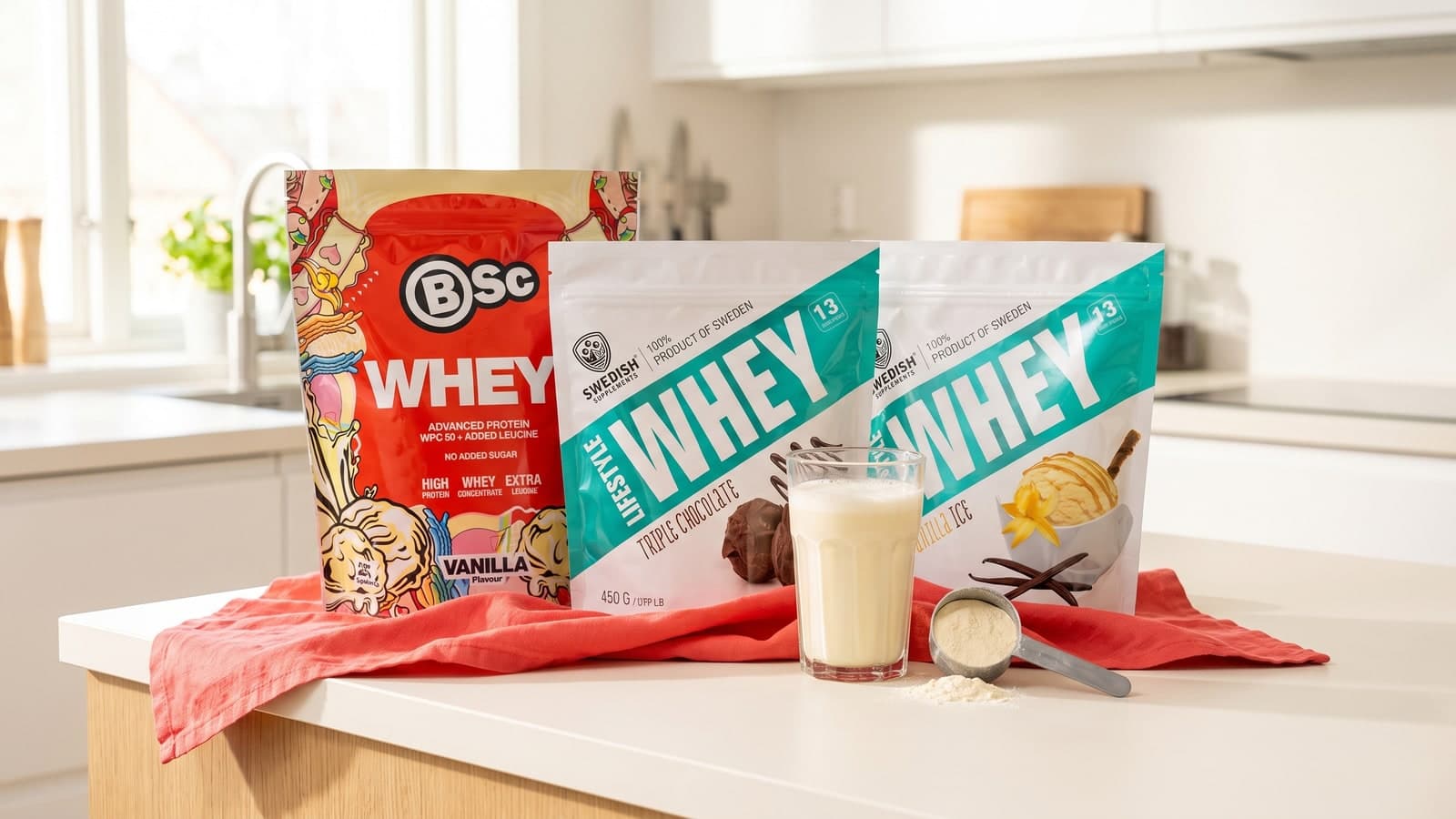 Vassleprotein för nybörjaren och hur mycket du får per skopa
